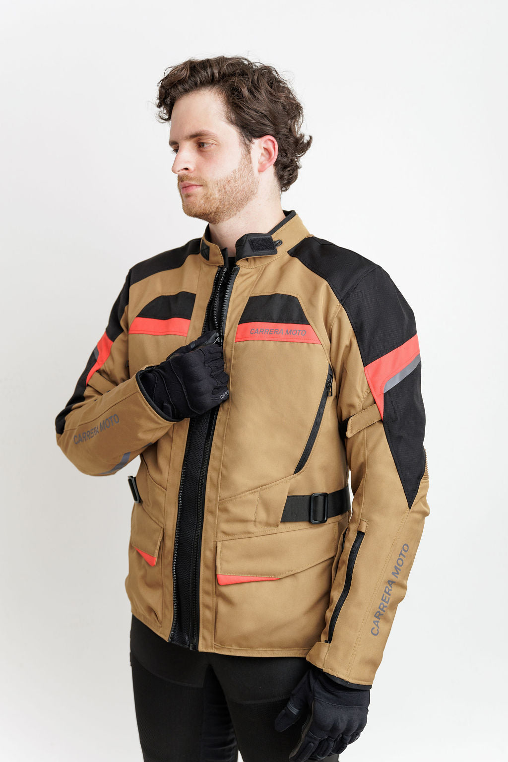 CHAMARRA CON PROTECCIONES ESTILO ADVENTURE MÉXICO UNO