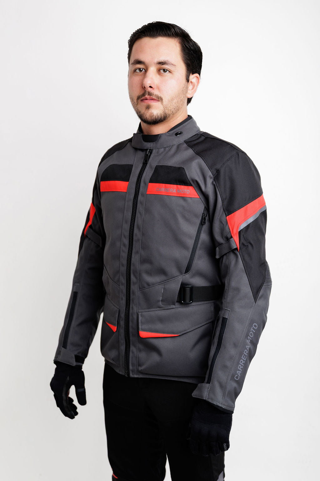 CHAMARRA CON PROTECCIONES ESTILO ADVENTURE MÉXICO UNO